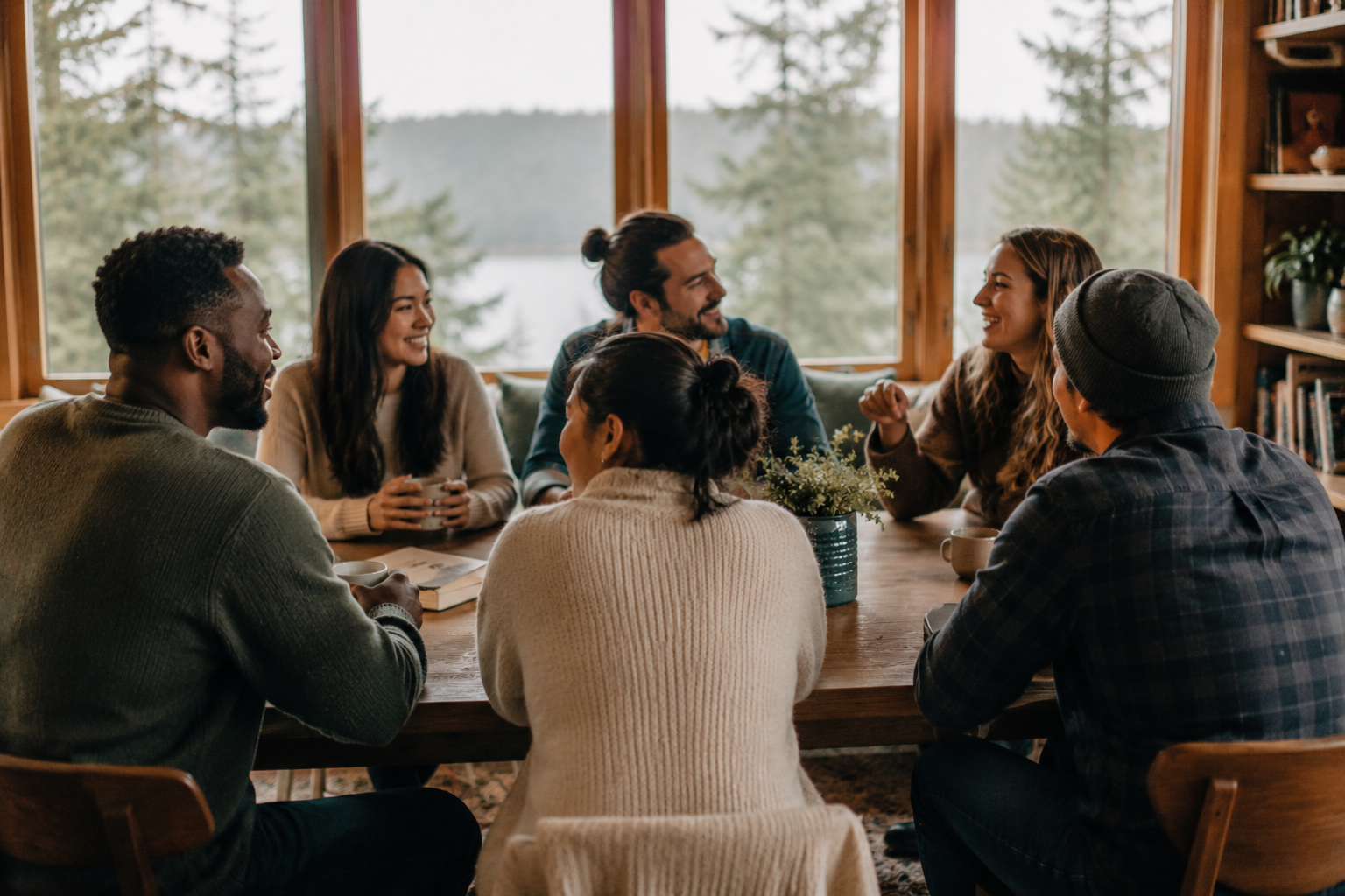 A small group learning together